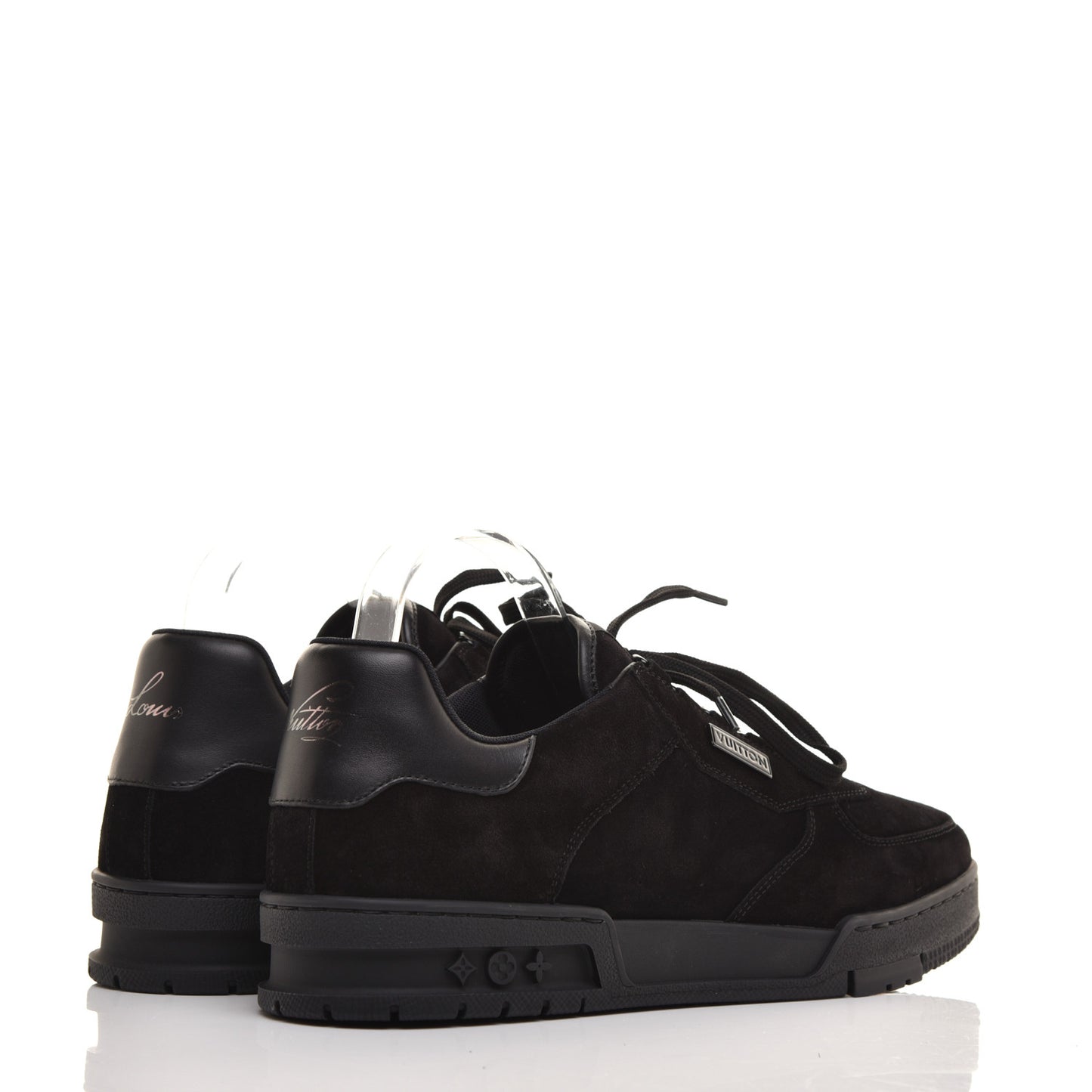 Suede Uniform Sneakers 9.5 Black