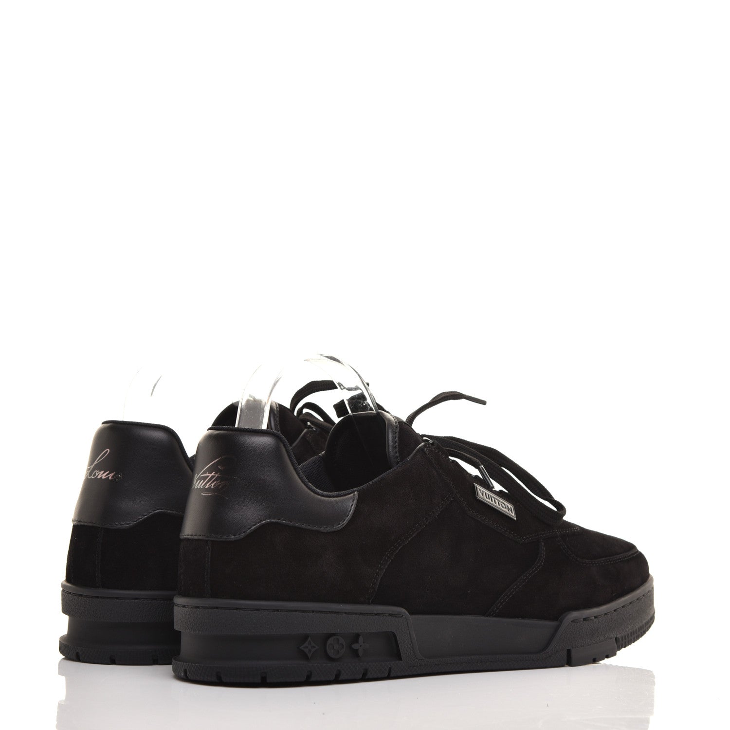 Louis Vuitton Suede Uniform Sneakers 9.5 Black 4 of 10
