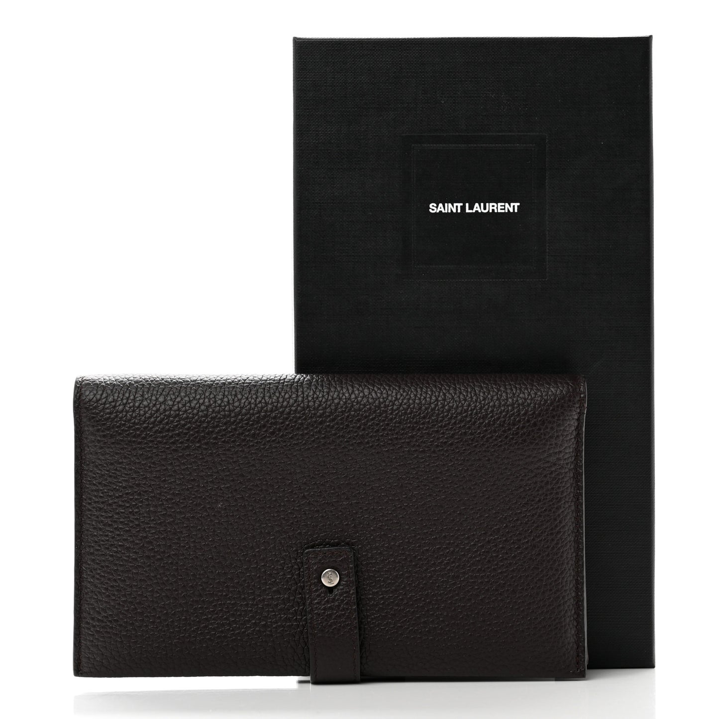 Grained Calfskin Souple Thin Wallet Amaranto