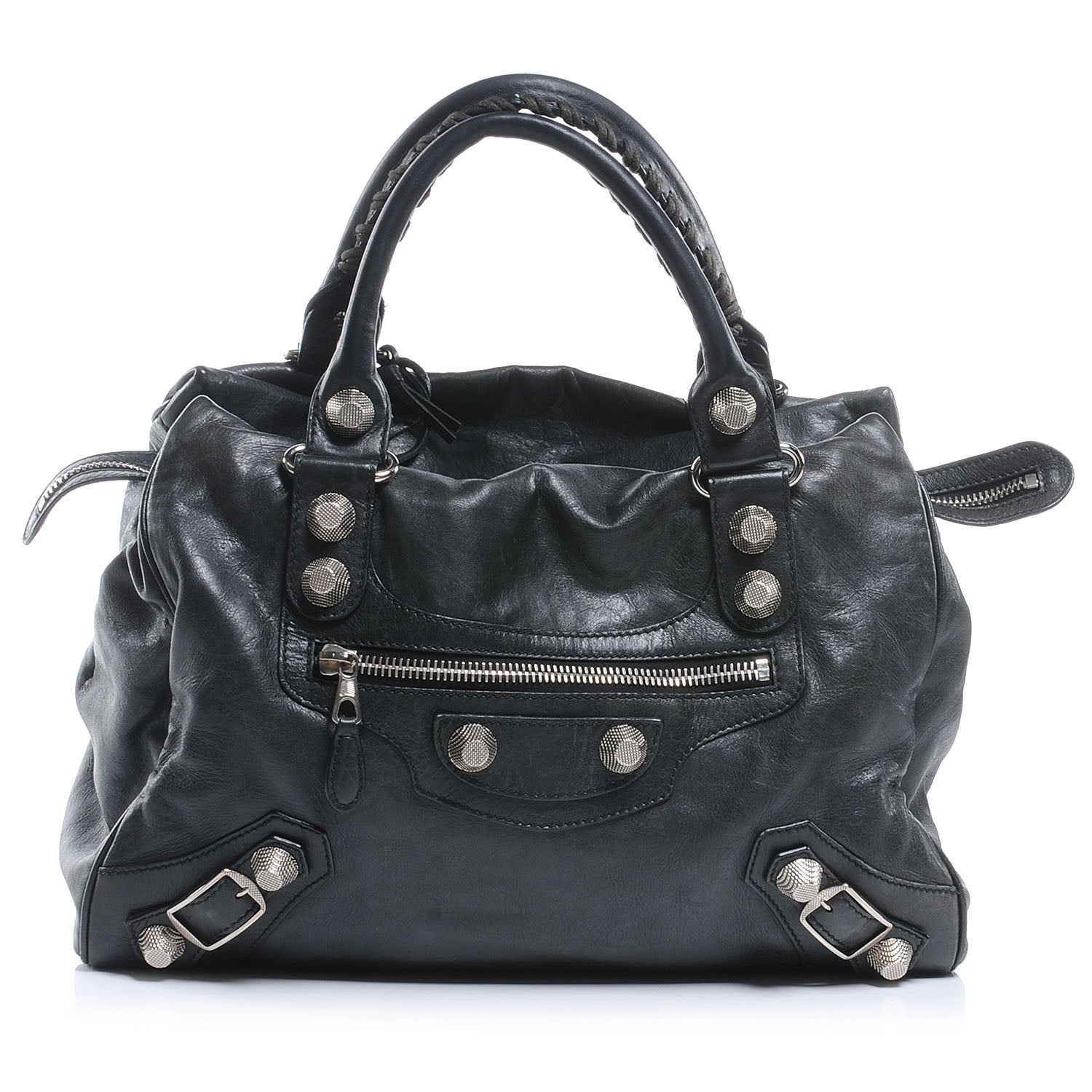 Balenciaga Agneau Giant 21 Silver Hardware Mid Day Black 1 of 7