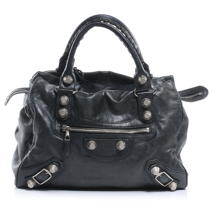 Balenciaga Agneau Giant 21 Silver Hardware Mid Day Black 1 of 7