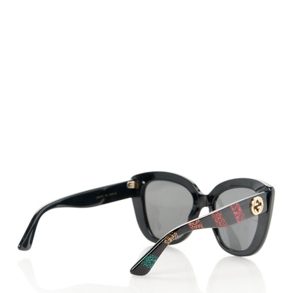 Gucci Acetate Glitter Sunglasses GG0327S Black 4 of 8