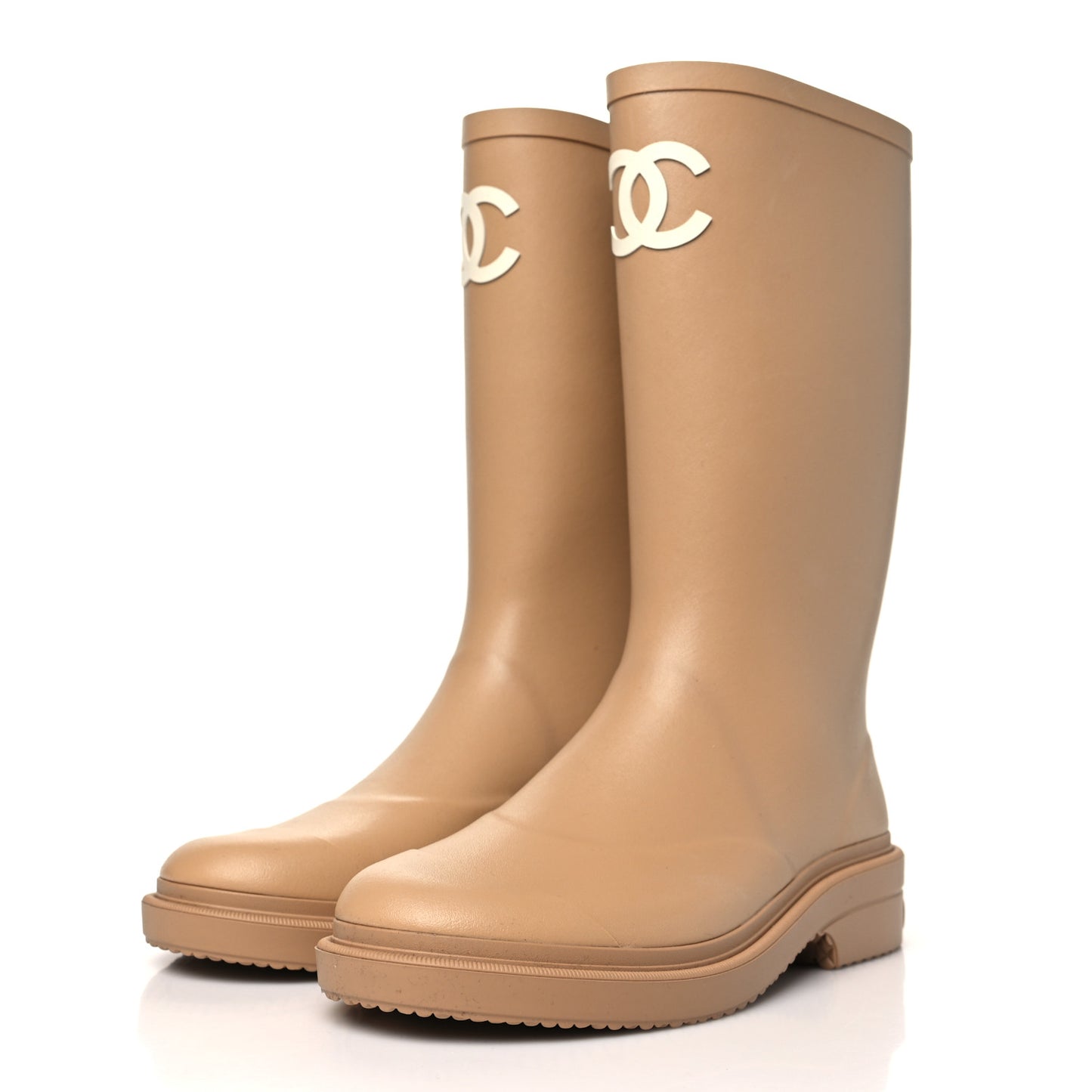 Caoutchouk CC High Boots 38 Beige