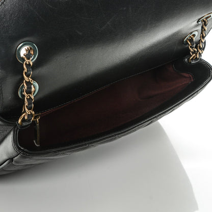 Chanel Lambskin Chevron Quilted Small Pyramid CC Flap Black 5 of 7