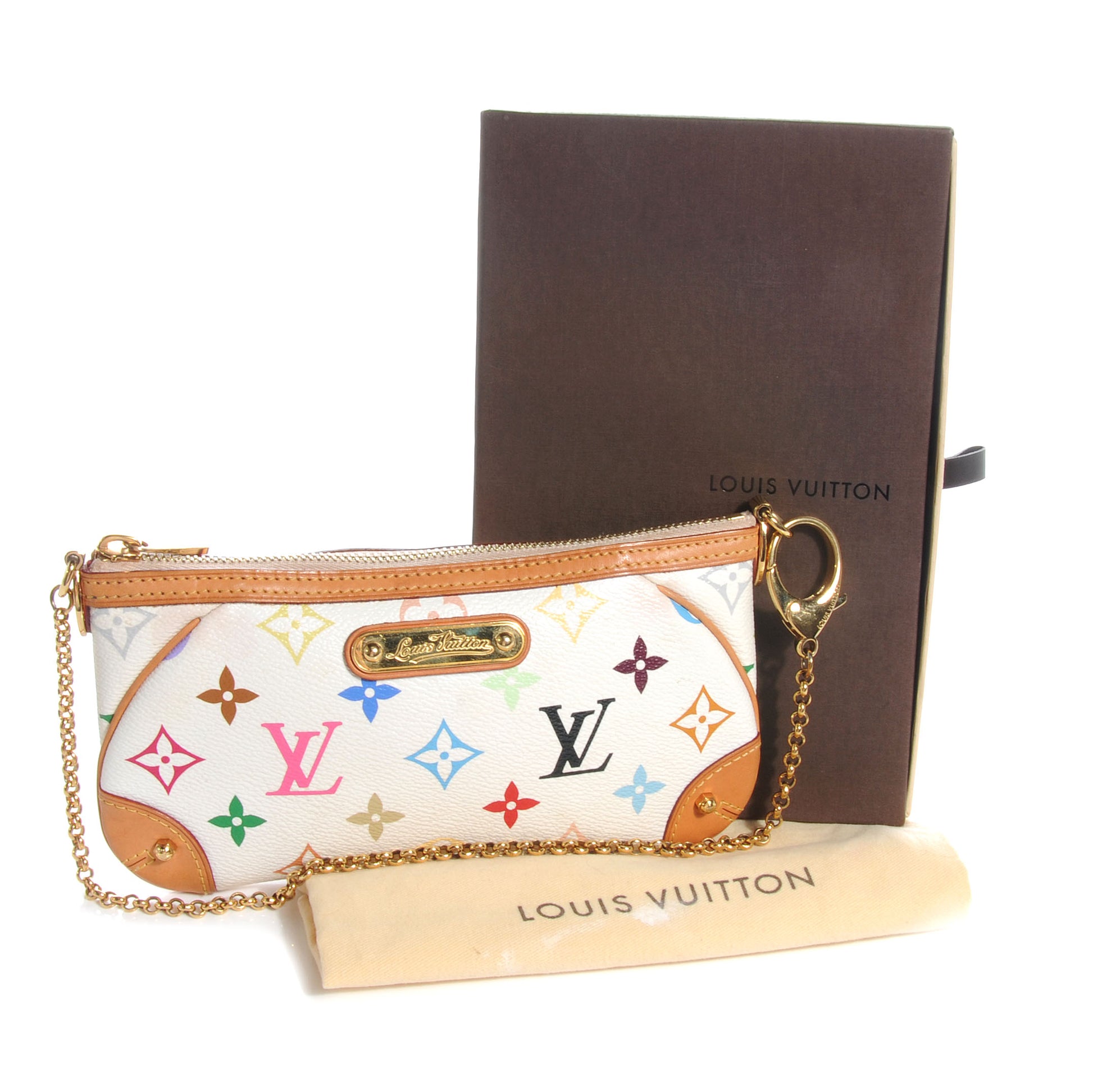 Louis Vuitton Monogram Milla Clutch MM White 5 of 8