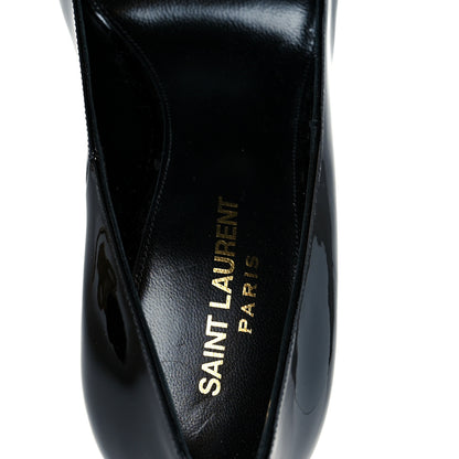 Saint Laurent Patent Opyum 110 Pumps 38 Black Gold 7 of 10