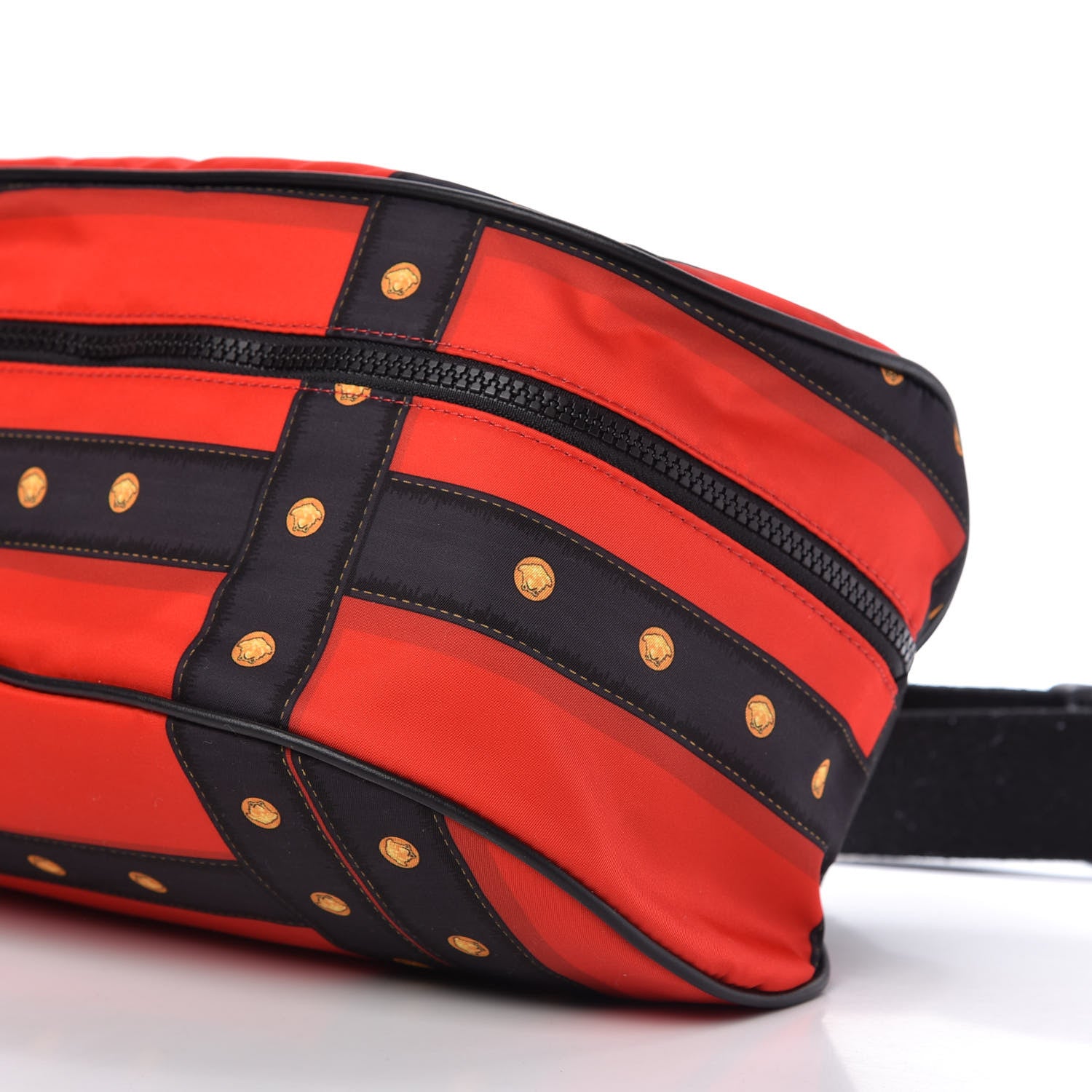 Versace Nylon Tribute Print Belt Bag Red Multicolor 7 of 10