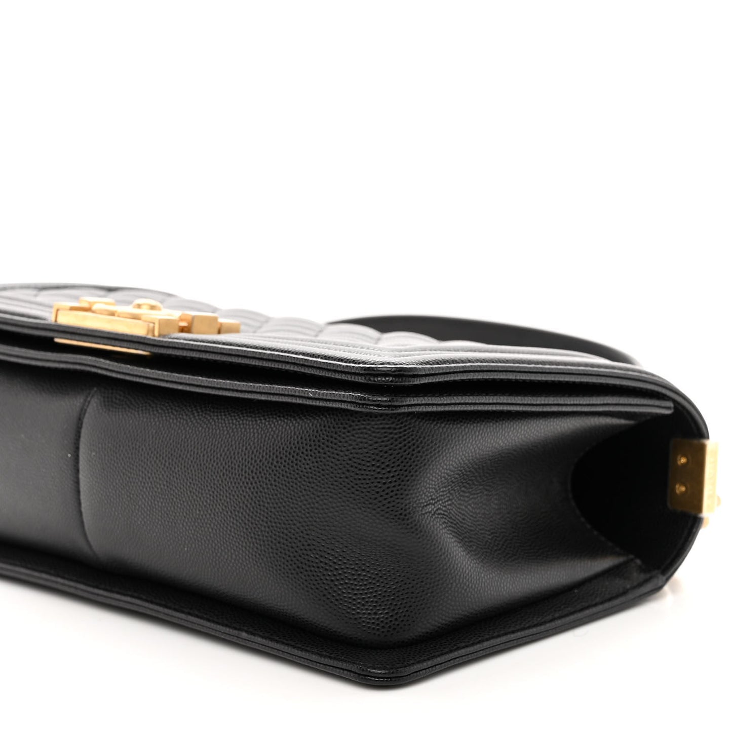 Caviar Quilted Medium Boy Flap Black