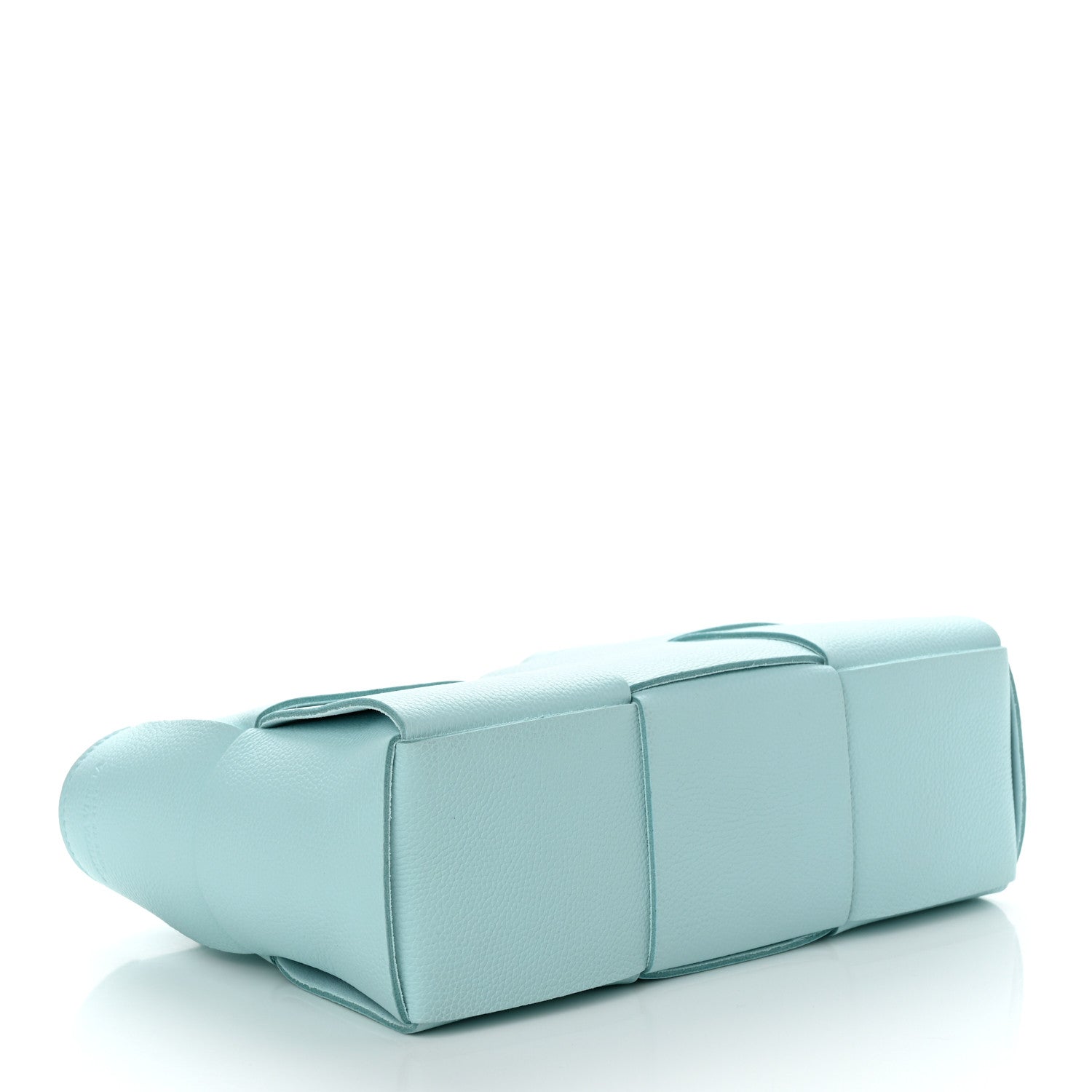 Bottega Veneta Grained Calfskin Maxi Intrecciato Mini Arco Tote Pale Blue 5 of 11