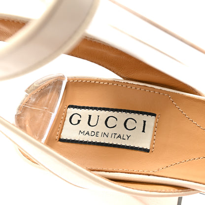 Gucci Quentin Granada Kid Horsebit 25/60mm Platform Sandals 36.5 Mystic White 8 of 10