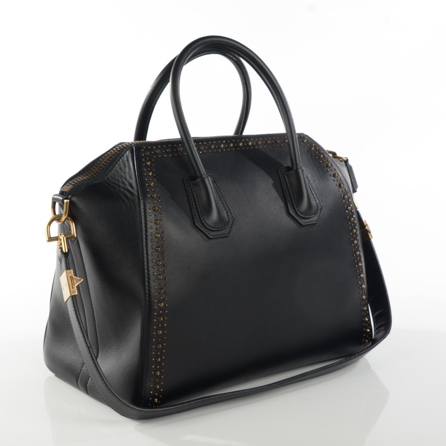 Calfskin Medium Studded Antigona Black