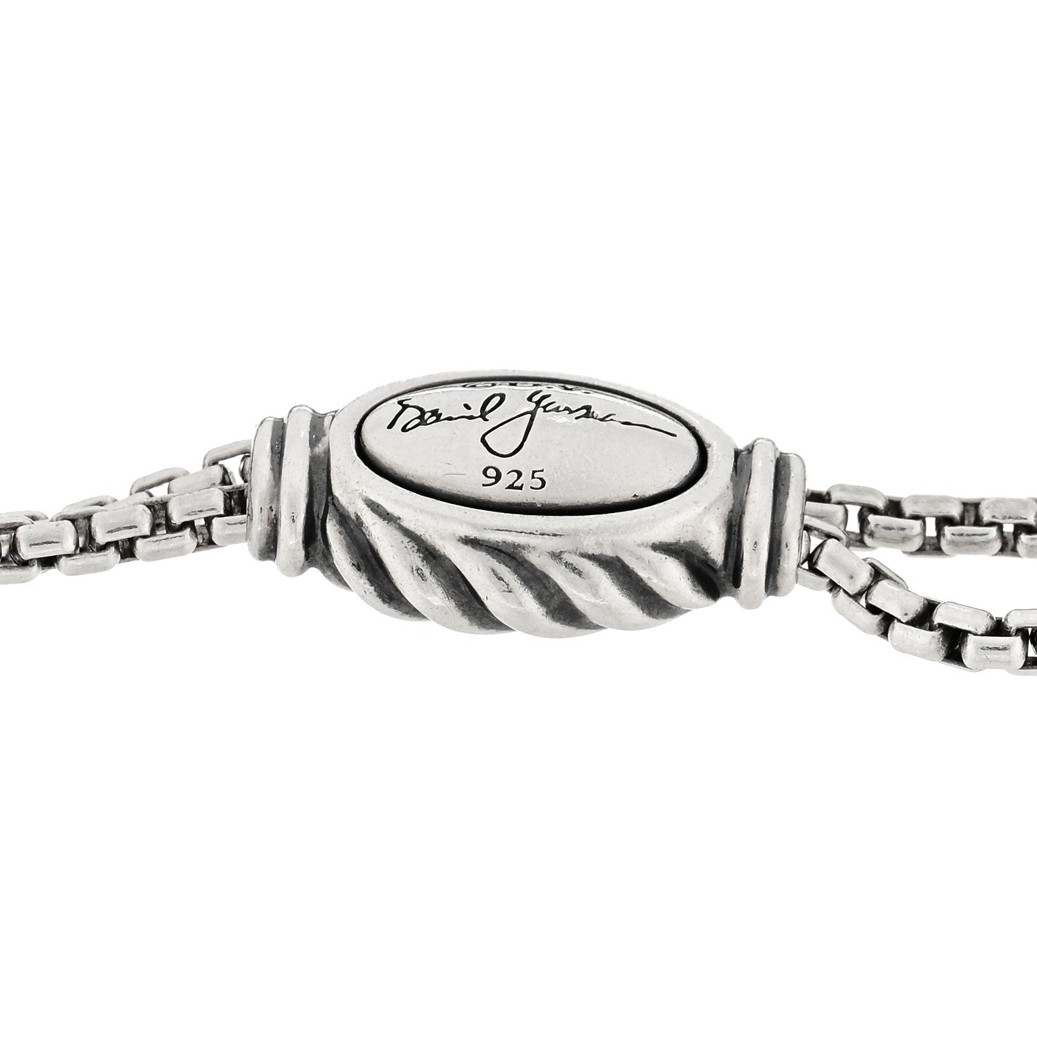 David Yurman Sterling Silver Black Diamond Petite Pave Spiritual Beads Bracelet 3 of 3