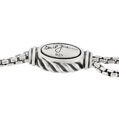 David Yurman Sterling Silver Black Diamond Petite Pave Spiritual Beads Bracelet 3 of 3