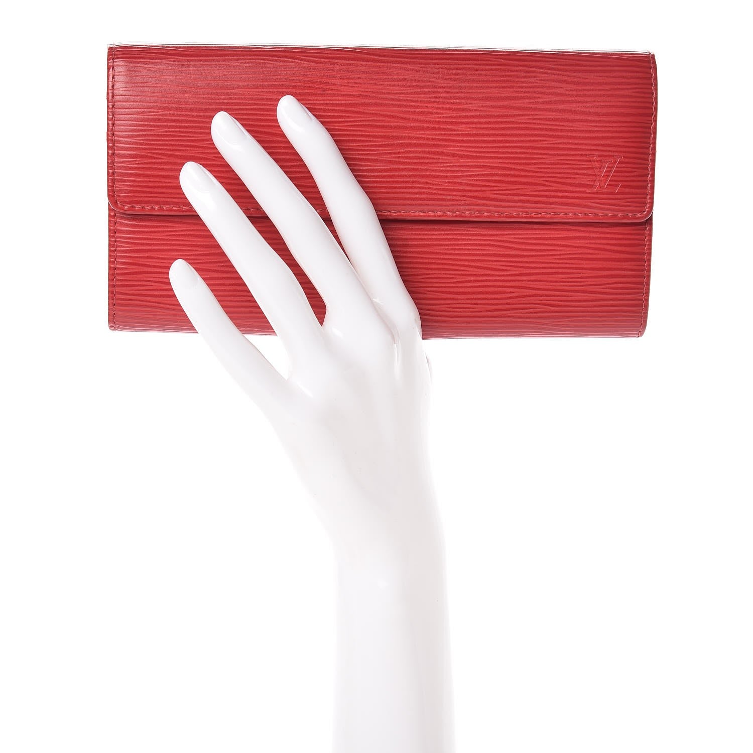Louis Vuitton Epi Sarah Wallet Rubis 2 of 15