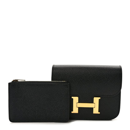 Hermes Epsom Constance Slim Wallet Black 1 of 8