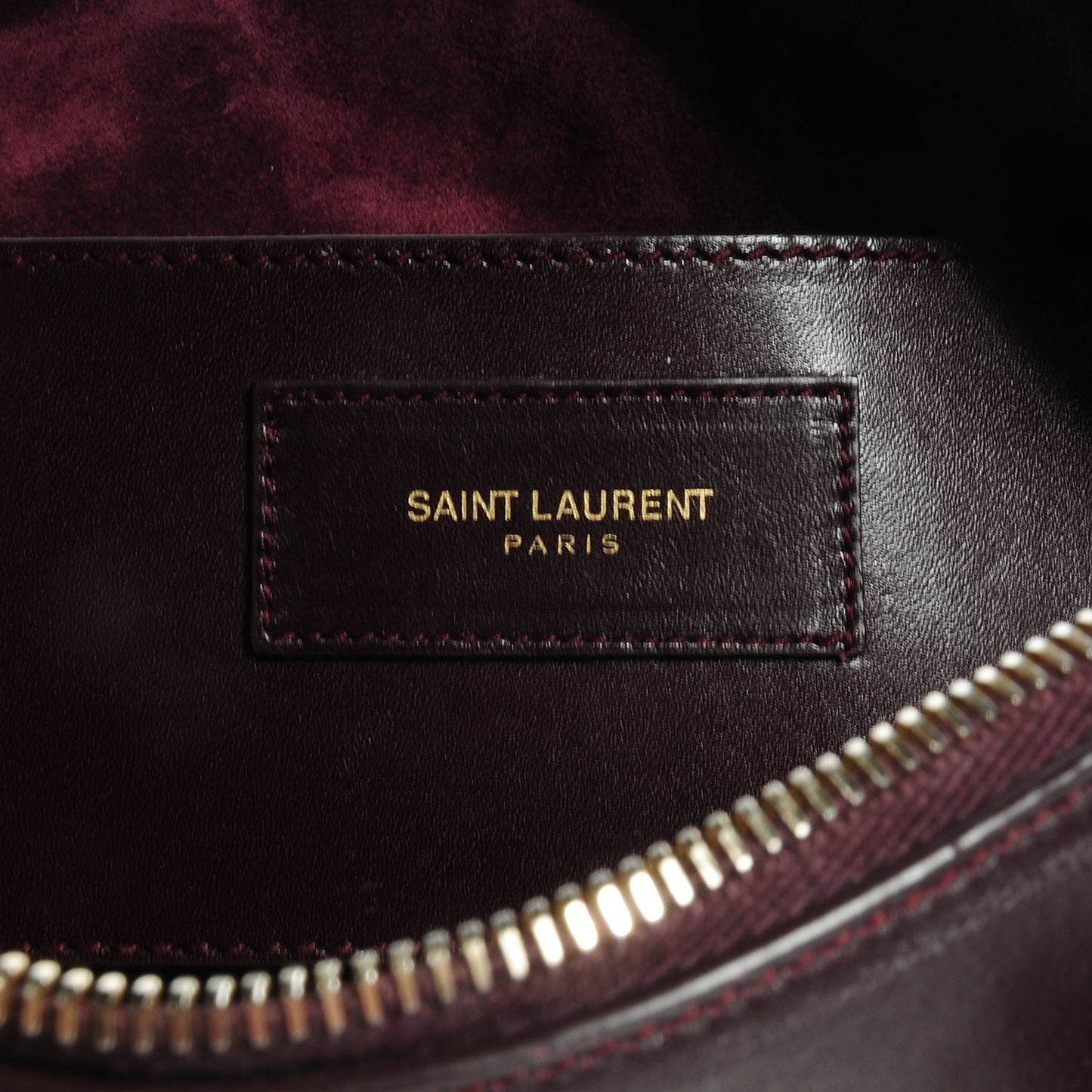 Calfskin Classic Baby Duffle Wine