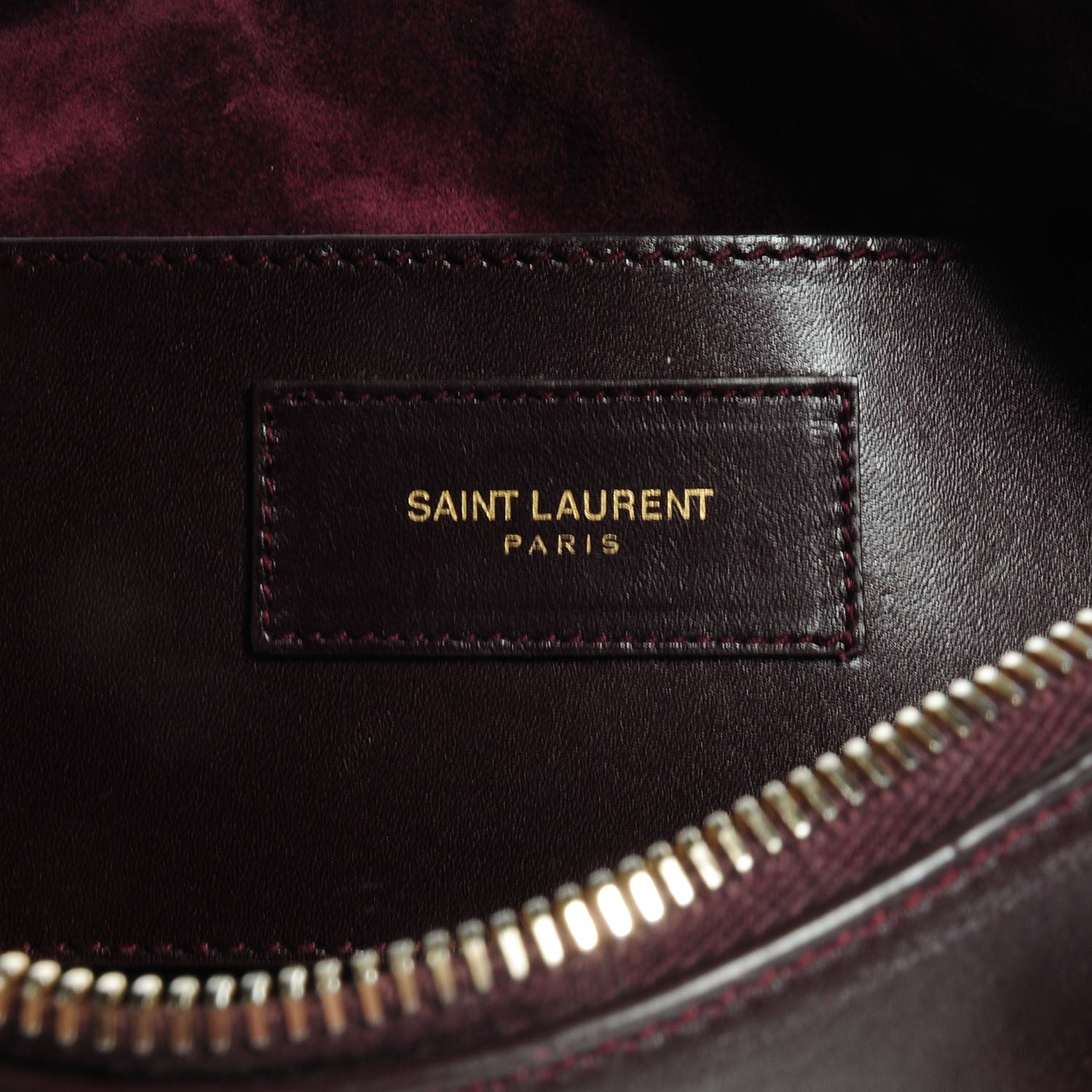 Saint Laurent Calfskin Classic Baby Duffle Wine 7 of 10