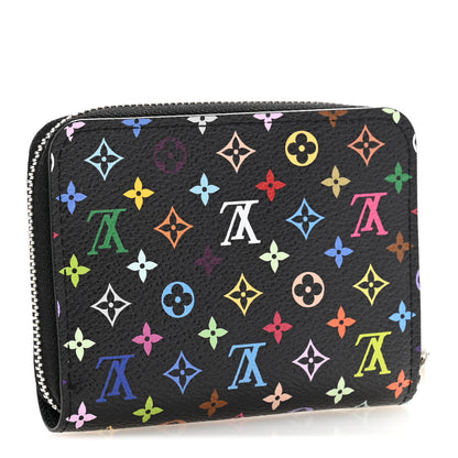 Louis Vuitton LV x TM Monogram Multicolor Zippy Coin Purse Black 3 of 8