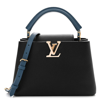 Louis Vuitton Taurillon Capucines BB Black General Blue 1 of 10