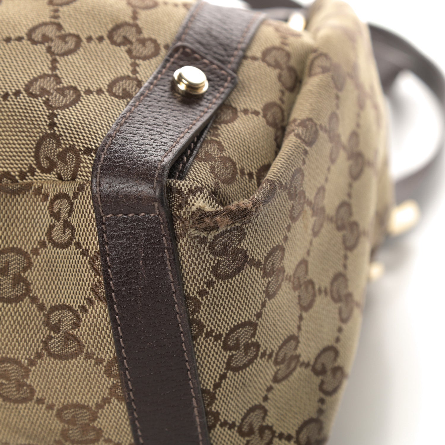 Gucci Monogram Medium Abbey Shoulder Bag Dark Brown 10 of 15