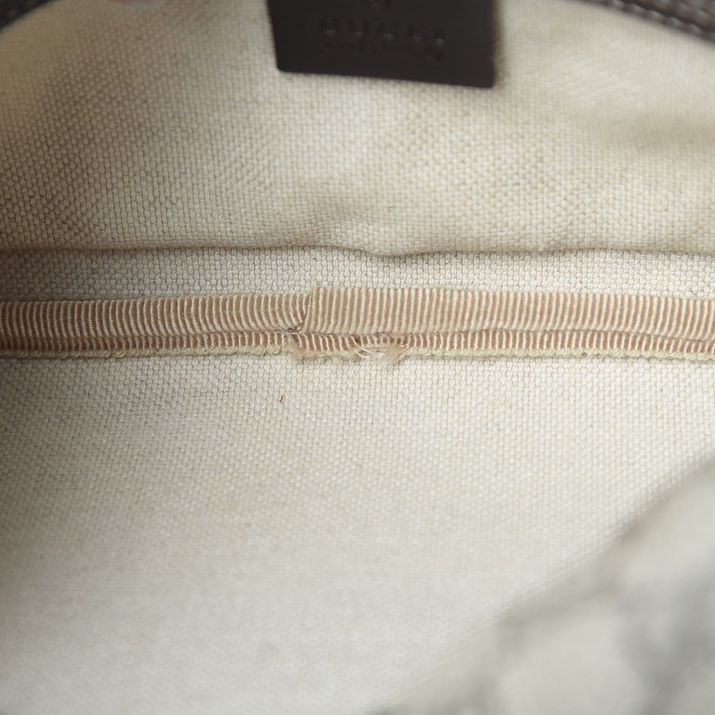 GG Supreme Monogram Belt Bag Dark Brown