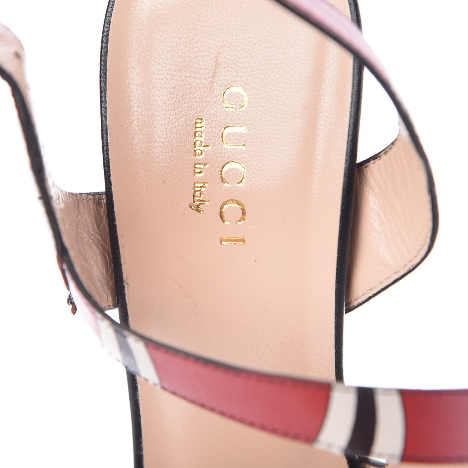 Gucci Malaga Kid Snake Sandals 37 Black 7 of 7