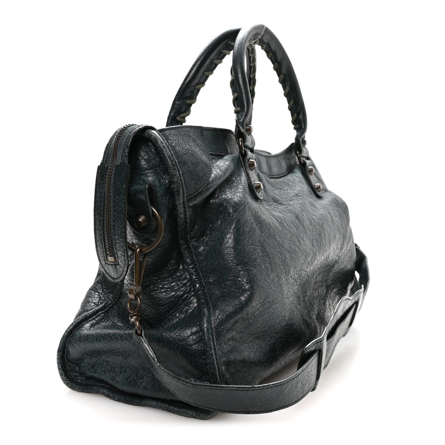 Balenciaga Agneau Classic Hardware City Vert Pinede 4 of 11