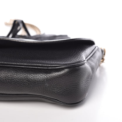 Gucci Pebbled Calfskin Medium Soho Flap Crossbody Black 16 of 17
