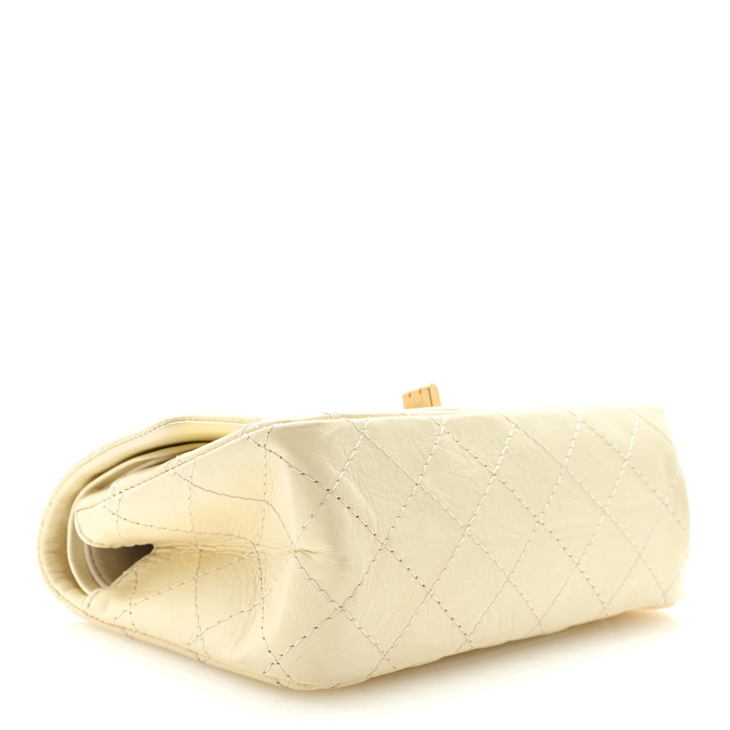 Chanel Aged Calfskin Quilted 2.55 Reissue Mini Flap White 4 of 9