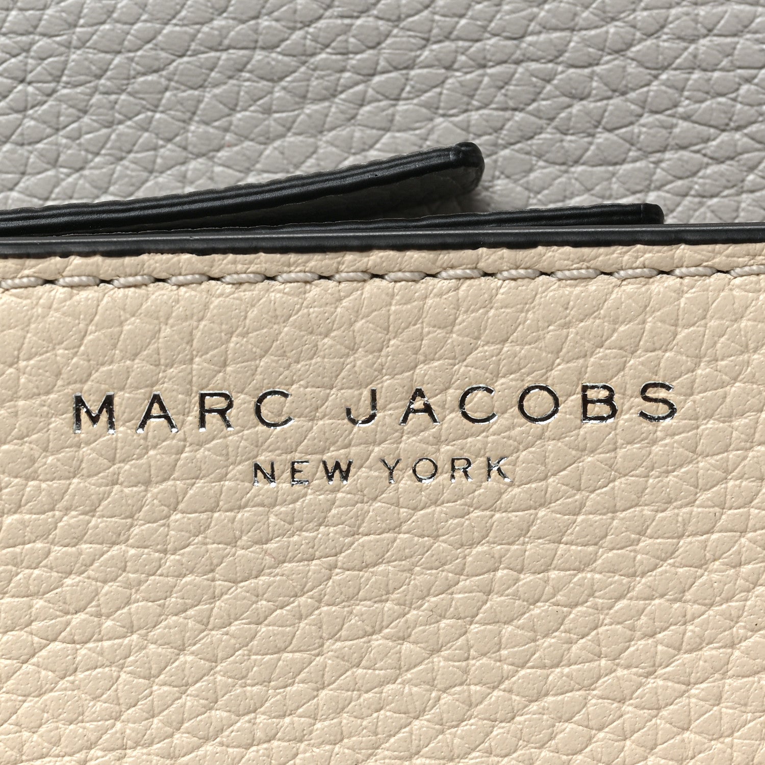 Marc Jacobs Calfskin Empire City Messenger Crossbody Ghost Grey Multicolor 9 of 9