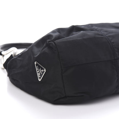Prada Tessuto Nylon Vitello Hobo Black 6 of 10