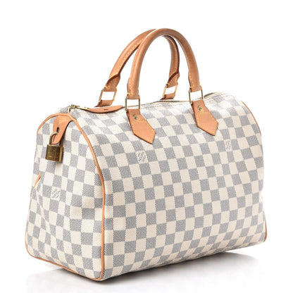 Louis Vuitton Damier Azur Speedy 30 3 of 9