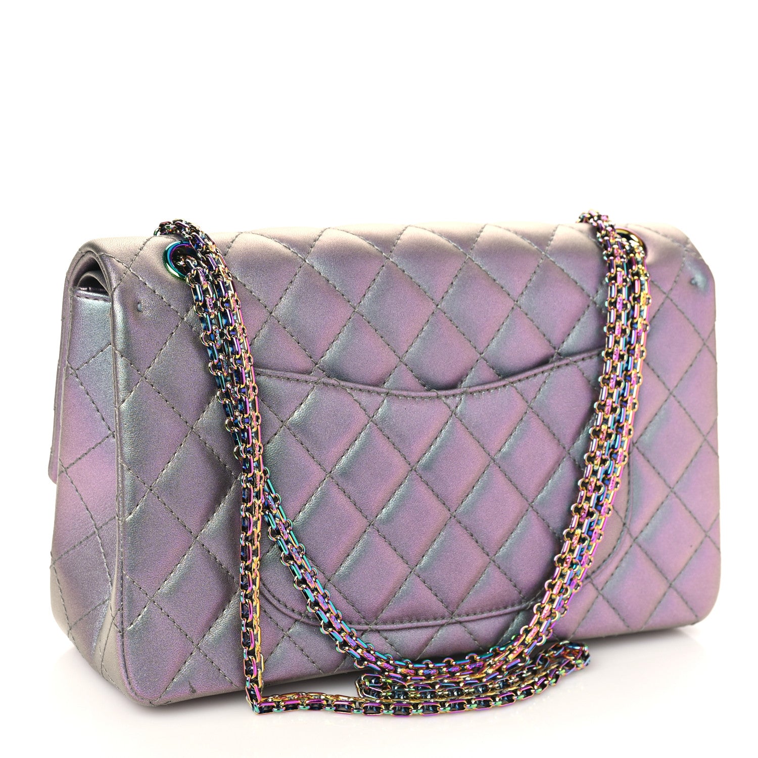 Chanel Iridescent Lambskin Quilted 2.55 Reissue 226 Flap Light Purple 3 of 9