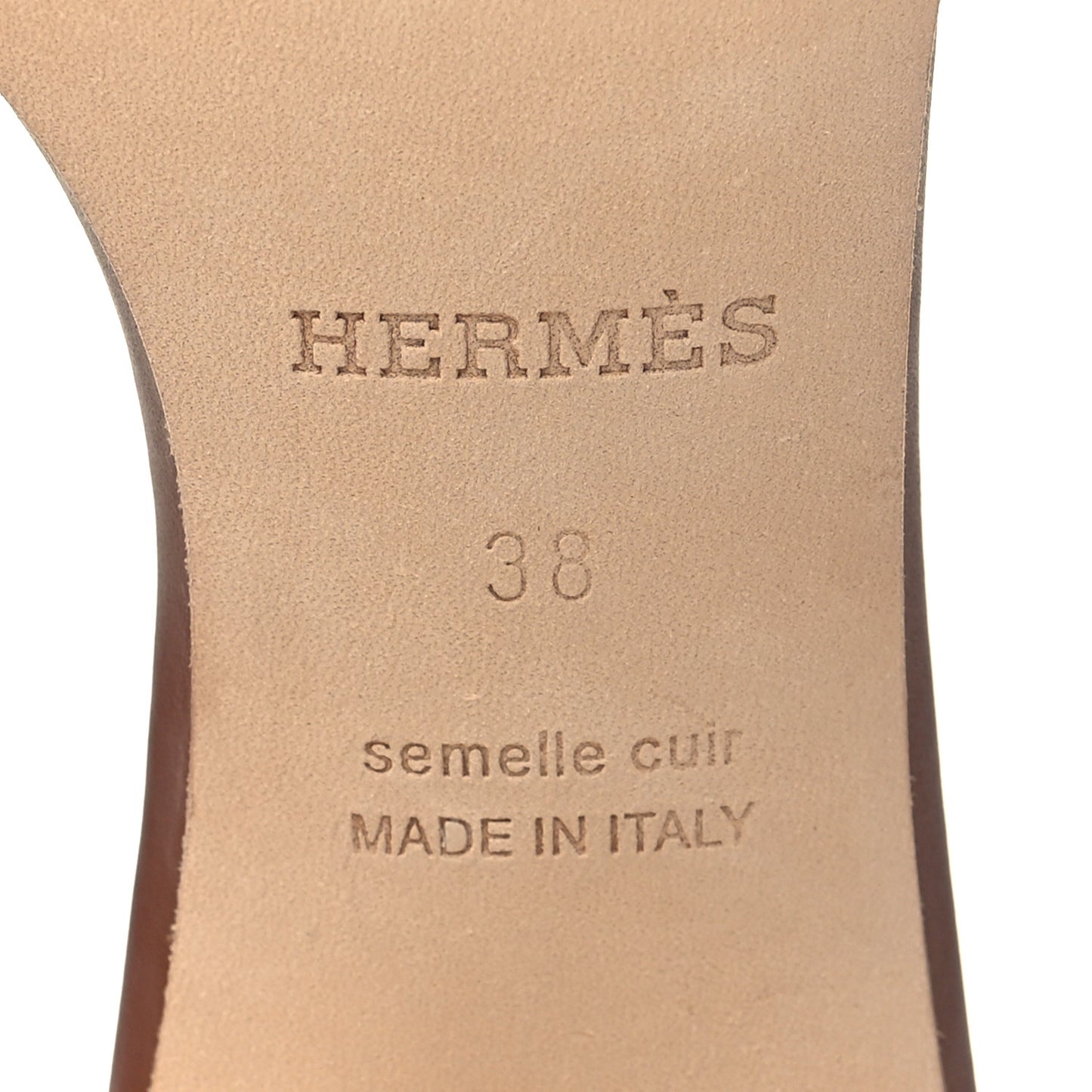 Calfskin Oasis Sandals 38 Gold