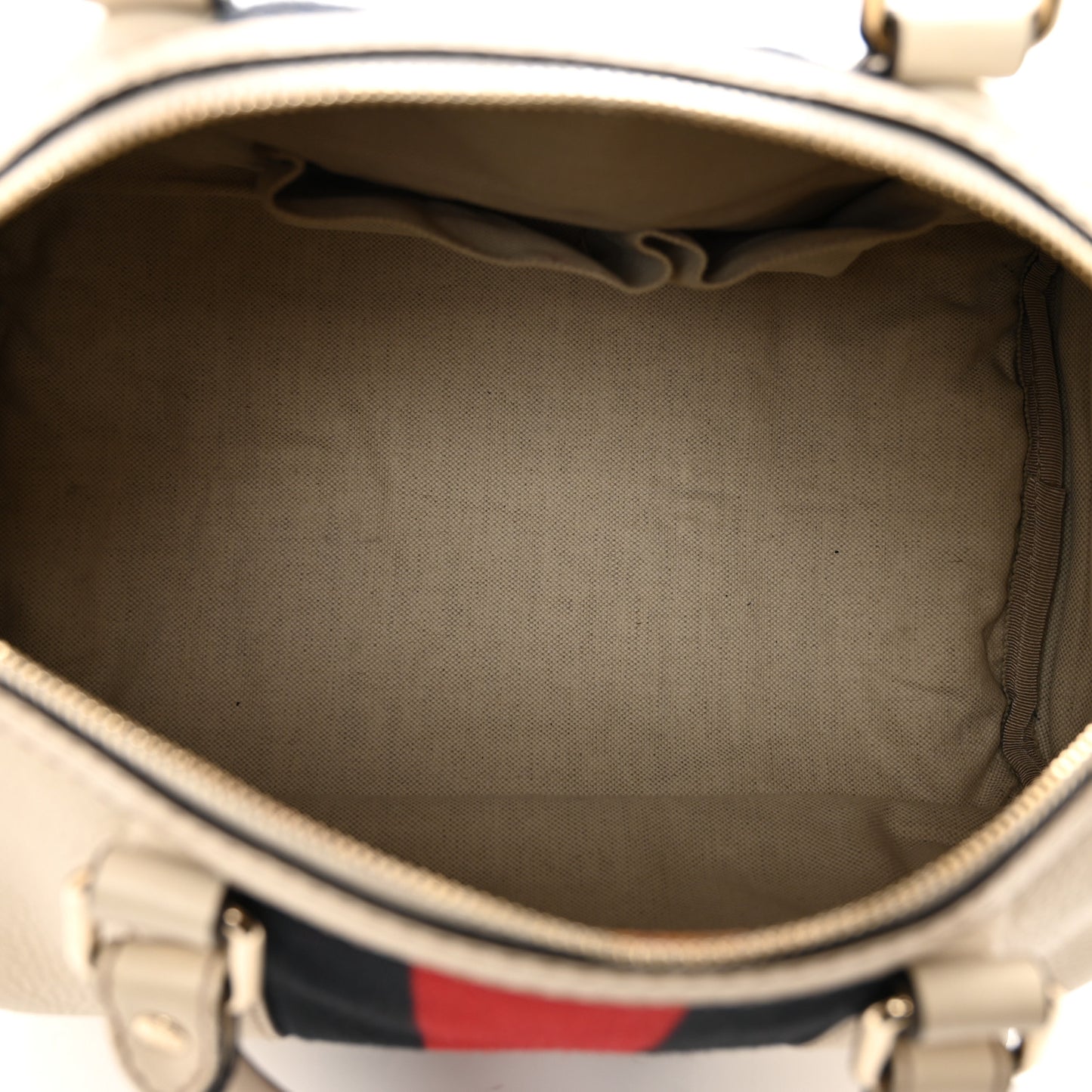 Calfskin Vintage Web Medium Boston White