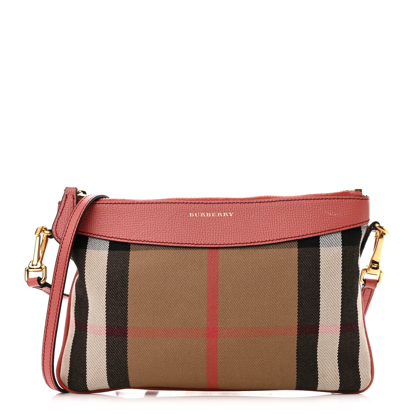 House Check Derby Peyton Crossbody Clutch Bag Pink