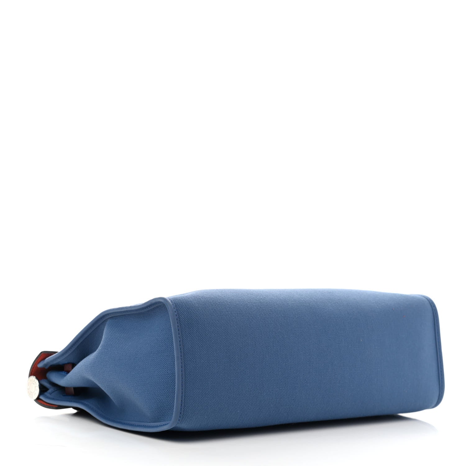 Hermes Vache Hunter Toile Militaire Herbag Zip 31 PM Bleu Agate Rouge H 4 of 12