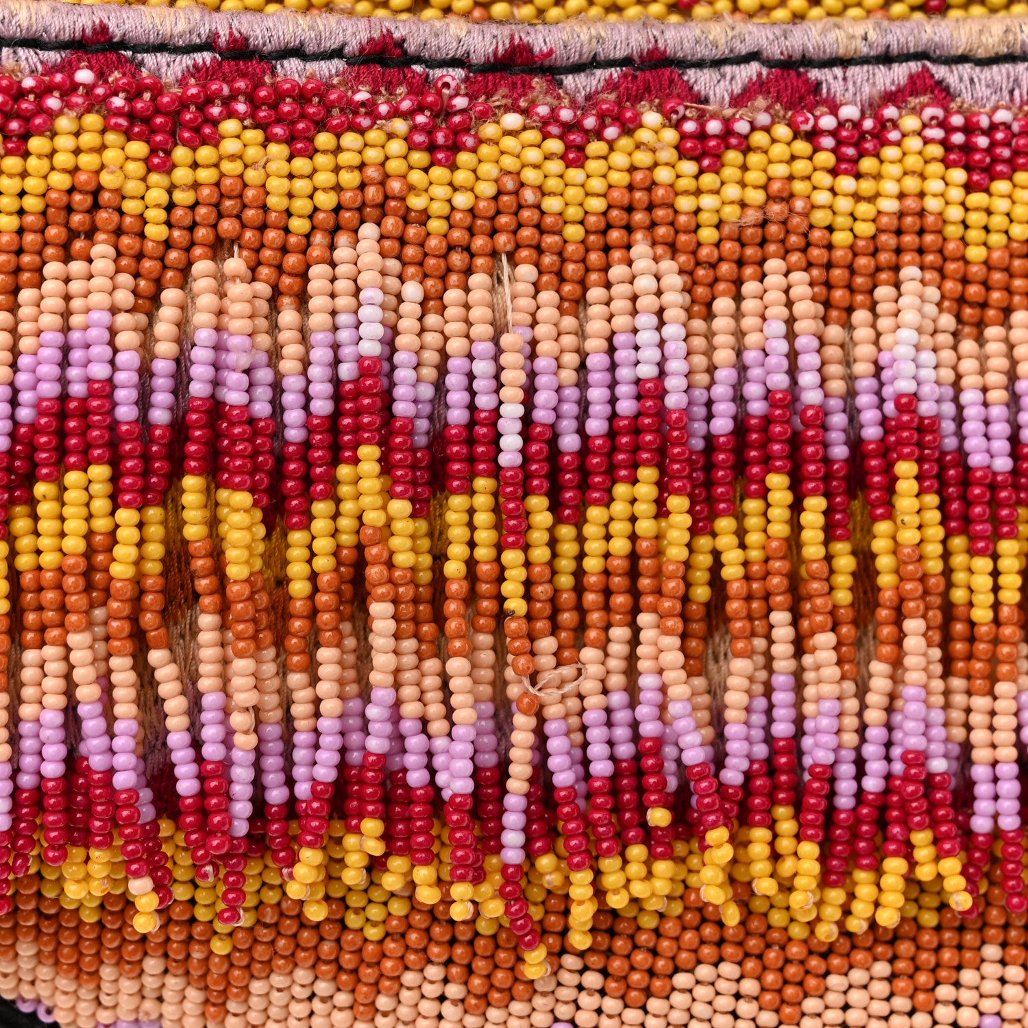 Christian Dior Embroidered Fringe Beaded Mini Saddle Bag Multicolor 11 of 13