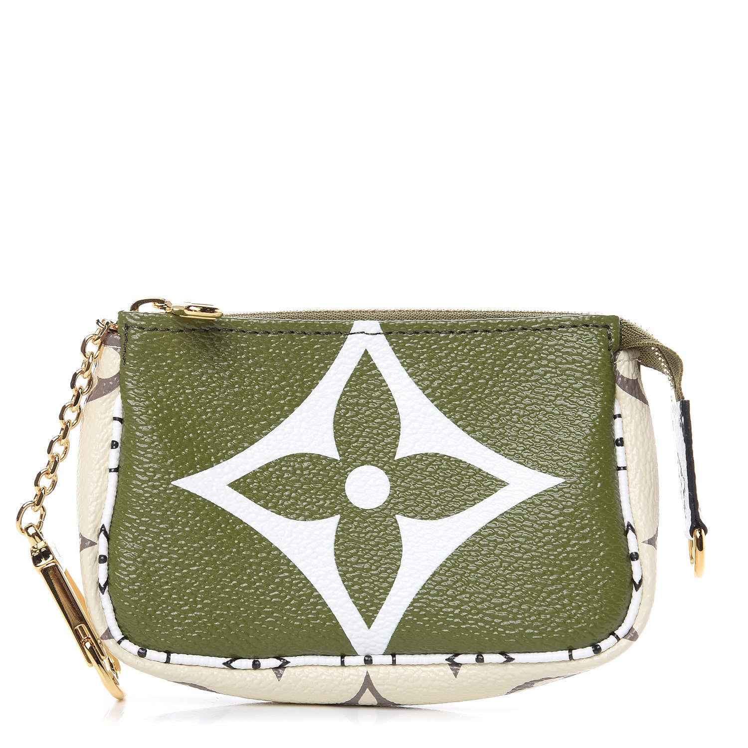 Louis Vuitton Monogram Giant Micro Pochette Accessories Kaki White 1 of 8