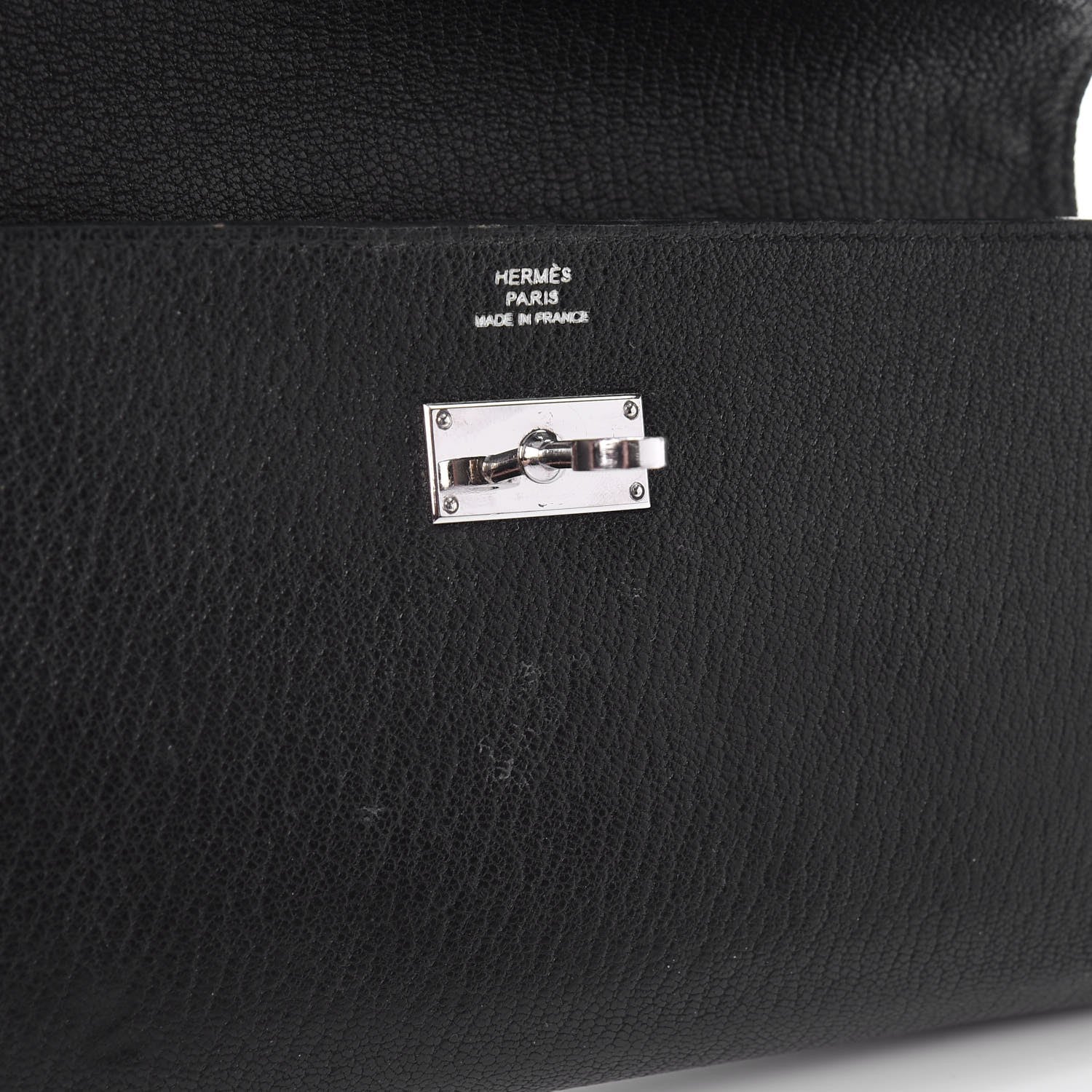 Hermes Chevre Mysore Kelly Longue Wallet Black 7 of 16