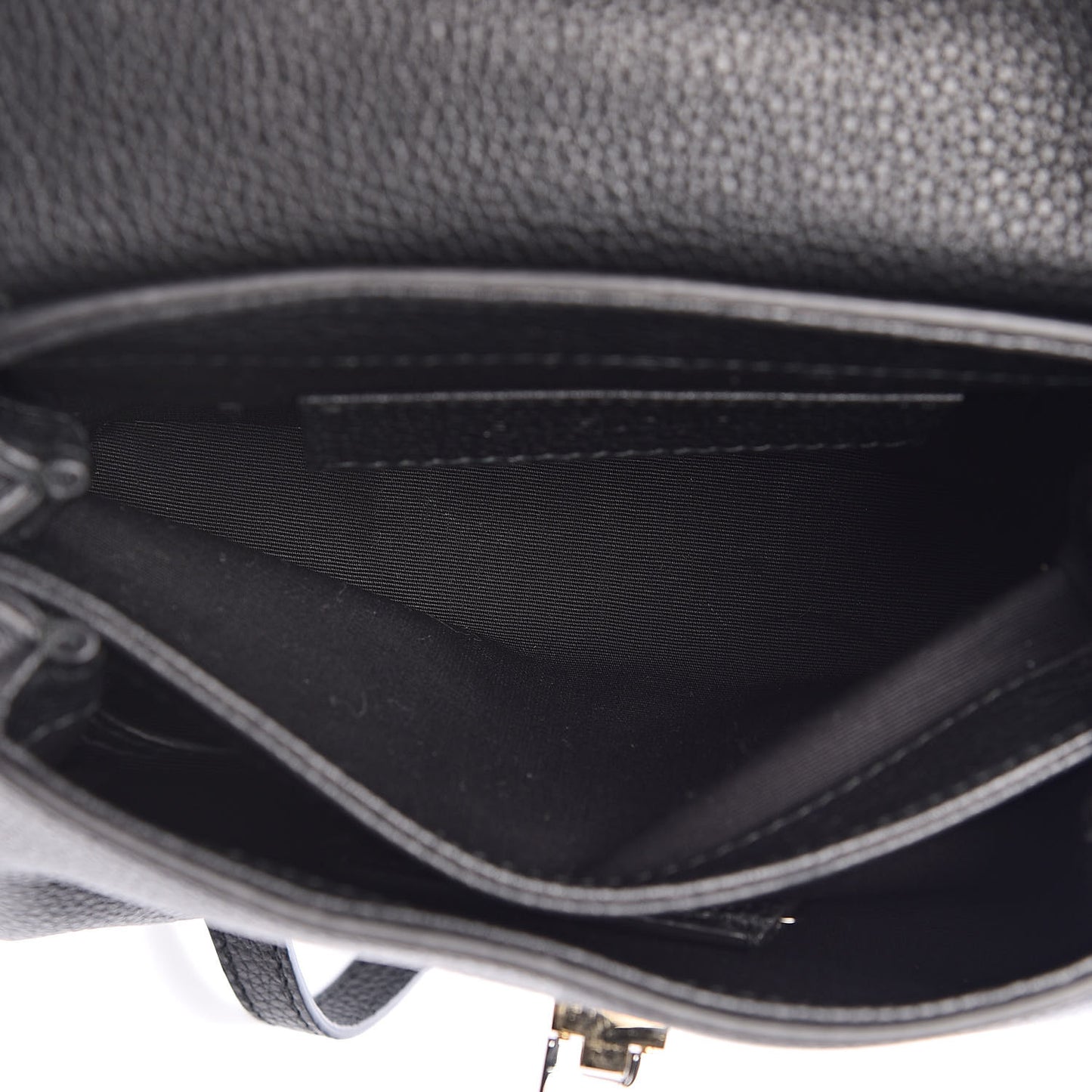 Grained Calfskin Le Dix Nano Soft Cartable Black