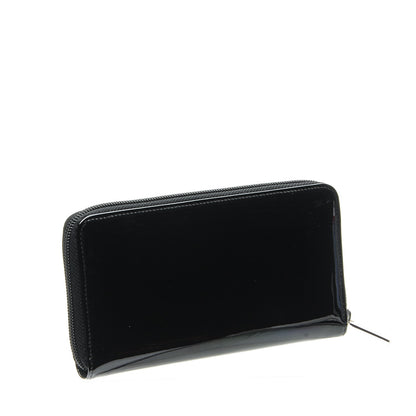 Chanel Patent Large Gusset CC Zip Wallet Black 3 of 9