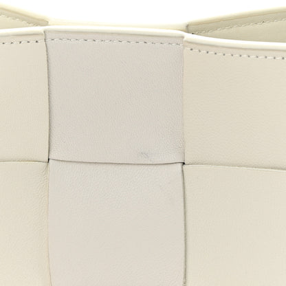 Bottega Veneta Calfskin Maxi Intrecciato Cassette Pouch On Strap Chalk 15 of 15