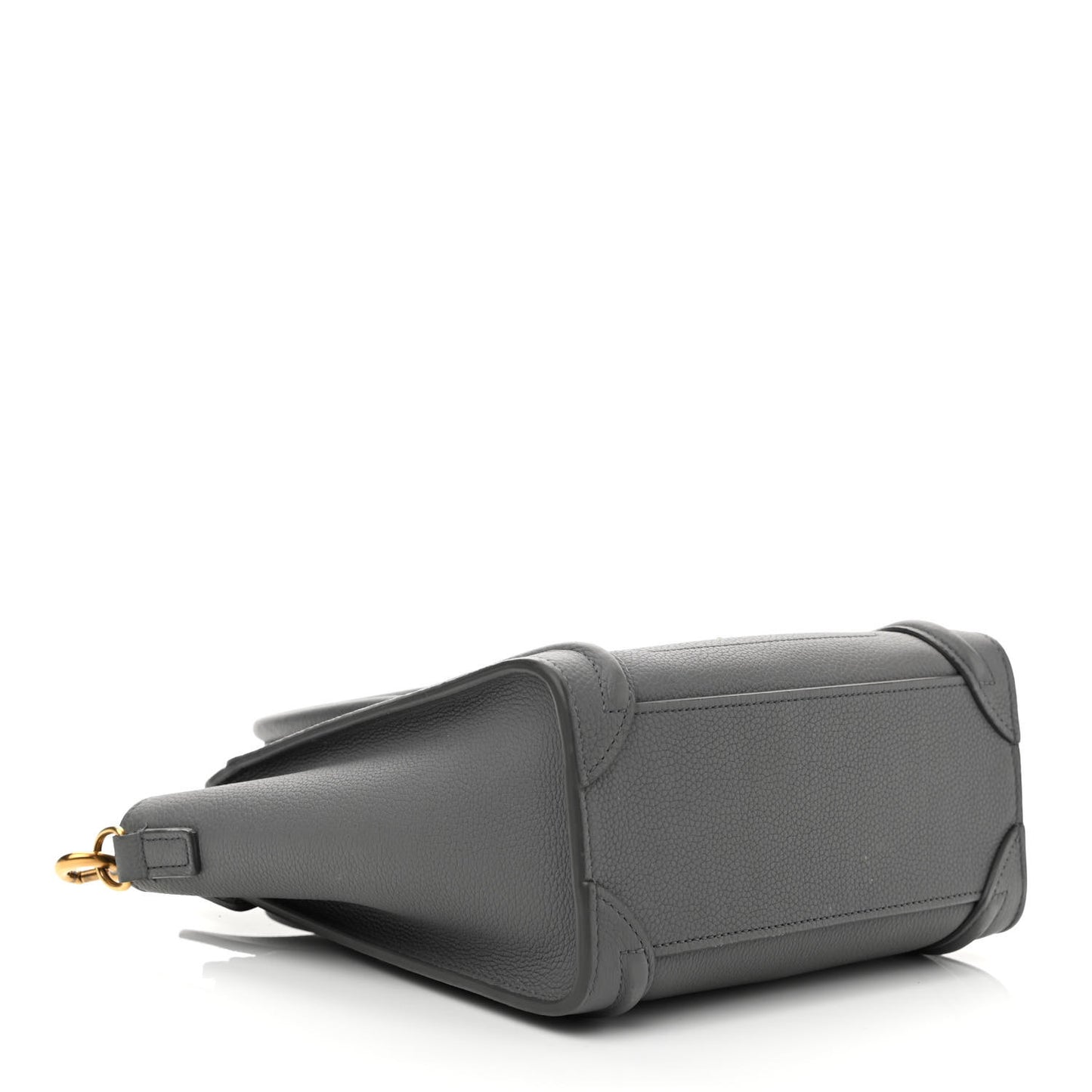 Baby Drummed Calfskin Nano Luggage Kohl