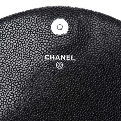 Chanel Caviar Half Moon Wallet On Chain WOC Black 5 of 11
