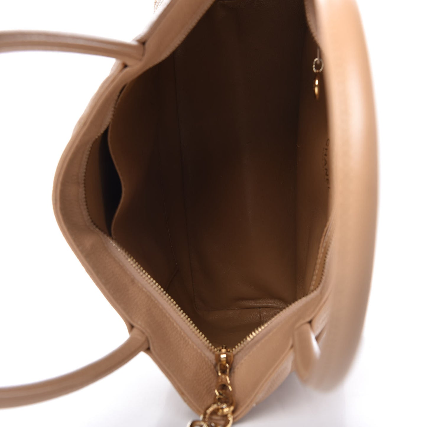 Caviar Quilted Medallion Tote Beige