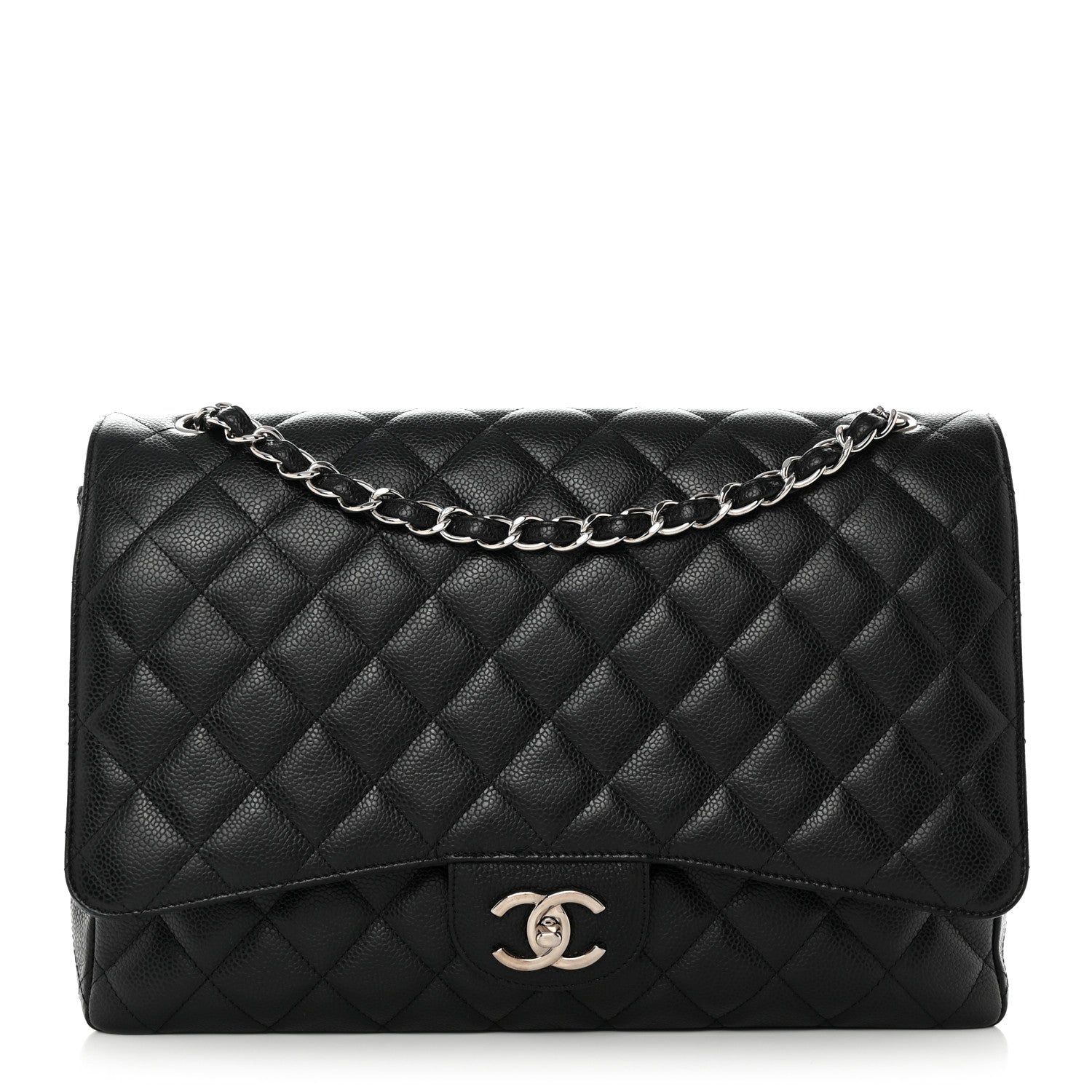 Chanel Caviar Quilted Maxi Double Flap Black 1 of 13