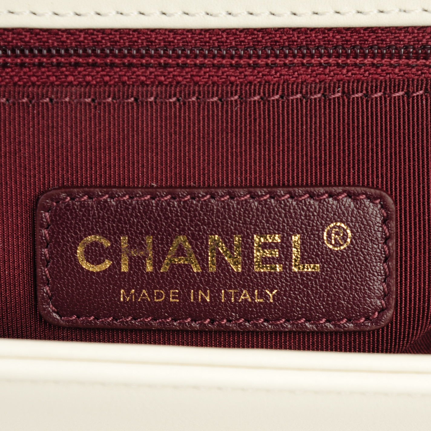Chanel Caviar Suede Calfskin Chevron New Medium Boy Flap White 6 of 7