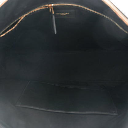 Saint Laurent Suede All-Over Monogram Medium Le Monogramme Duffle Black 5 of 11