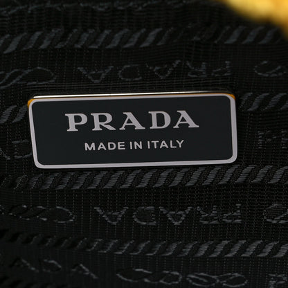 Prada Terry Cloth Tote Bag Giallo Black 6 of 8